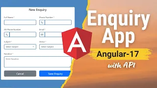 Inquiry Management App | Angular 17 | Angular Machine Test