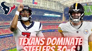 Houston Texans Dominate Steelers 30-6! CJ Stroud SHINES AGAIN