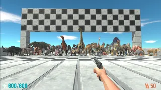 Survival Speed Race - Only 20 Will Survive - Animal Revolt Battle Simulator