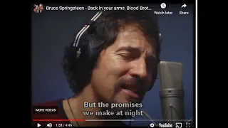 Bruce Springsteen - Back in your arms again (the best studio recording ever, w/ lyrics)