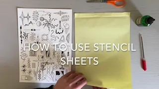 How To Use Stencil Transfer Paper Sheets - Hand Poke Tattoo