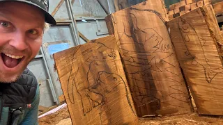 How to BLOCK OUT  your wood carving. After templating. TRICK TIPS