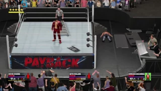 WWE 2K17 Немецкий суплекс за ринг