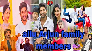 Actor Allu Arjun Family Photos with Wife Sneha Reddy,Son Allu Ayaan,Daughter,Allu Arha,Father,mather