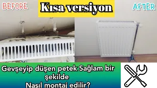 GEVŞEYİP DUVARDAN DÜŞEN PETEK YERİNE NASIL MONTAJ EDİLİR?