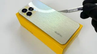 Pure ASMR UNBOXING - Realme C53 (Champion Gold) 6/128 Unboxing(4K)  #asmr