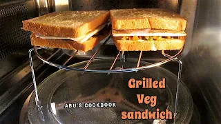 Grilled veg sandwich recipe in ifb convection microwave oven  | veg sandwich | oven grilled sandwich