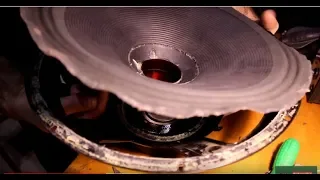 JBL M115-8A Speaker Repair!! დინამიკის დატესტვა!!!