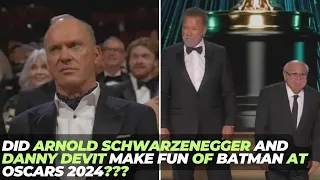 Did Arnold Schwarzenegger and Danny DeVit make fun of Batman at oscars 2024???