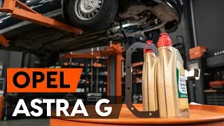 How to change transmission oil / gear oil on OPEL ASTRA G CC (F48, F08) [TUTORIAL AUTODOC]