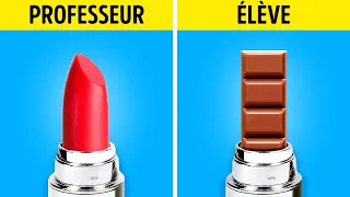 🍫 Trucs Malins pour Égayer les Journées Scolaires 🎒 Comment Cacher des Bonbons à l'École