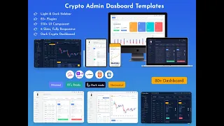 Crypto – Cryptocurrency Admin Dashboard Template With UI framework