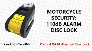 (L7) Oxford Alpha XA14 Alarmed Brake Disc Lock Review