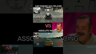 Car parking multiplayer vs assoluto racing car sound #shorts
