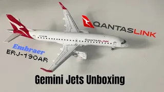 Unboxing Gemini Jets Qantaslink Embraer ERJ-190AR #geminijets1400 #geminijets #avgeek #fyp