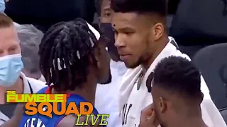 ICYMI: Giannis Antetokounmpo HELD BACK From Fighting Pistons Rookie Isaiah Stewart! | Fumble Live