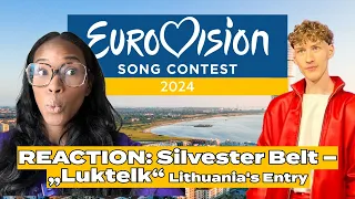 REACTION: Silvester Belt "Luktelk" [Lithuania's #Eurovision2024 Entry]