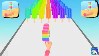 Popsicle Stack - Gameplay All Levels Android,ios game Mobile Game App New Update. (Levels 88-89)