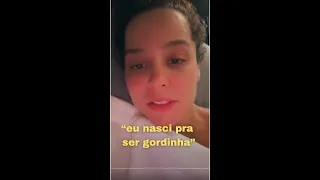 MAIARA EXPLICANDO O MOTIVO DELA EMAGRECER MUITO