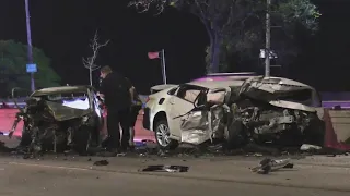 2 killed, car catches fire, in wrong-way  DuSable Lake Shore Drive crash