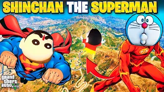 Franklin Shinchan Doraemon Became Superman Spider Doctor Strange in GTA V