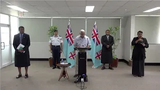 Fijian Prime Minister delivers statement on COVID-19