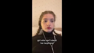 girl who can’t stand her boyfriend