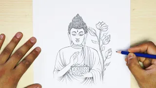 how to draw buddha easy || how to draw easy || buddha drawing #pencildrawing #buddhism
