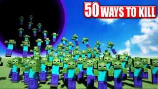 50 Ways To Kill 100 Minecraft Zombies | Teardown