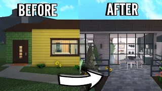 RENOVATING THE BLOXBURG STARTER HOUSE Into A MODERN HOUSE | roblox