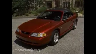 Motorweek 1997 Ford Mustang V6 Convertible Road Test