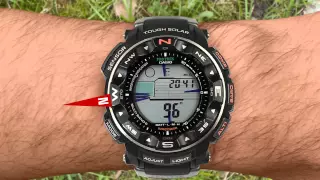 ¿Cómo funciona la brújula de un PROTREK PRW-2500?