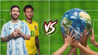 Neymar Messi VS Legends (Ronaldo-Ronaldinho-Benzema-Salah-Mane-Mbappe-Pele-Haaland)