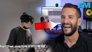 VOCAL COACH reacts to JUNGKOOK singing LEFT AND RIGHT live