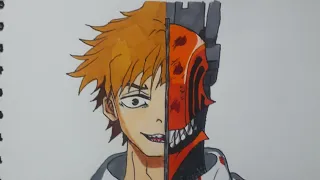 how to draw Denji/Chainsaw || Chainsaw man