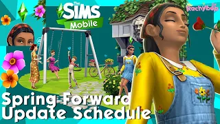 The Sims Mobile SPRING FORWARD Update Schedule [March-May 2022]