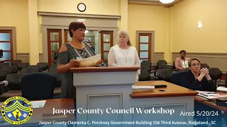 Jasper County Council Budget Workshop 5/20/24