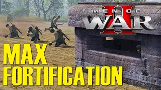 US ENGINEERS create CONCRETE BUNKERS to defend against ONSLAUGHT! | Men of War 2 Gameplay