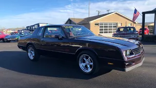 Test Drive 1985 Chevrolet Monte Carlo SS SOLD $15,900 Maple Motors #953