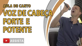 COMO DEIXAR A VOZ DE CABEÇA FORTE E POTENTE - AULA DE CANTO