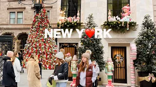 [4K]🇺🇸NYC Walk🎄💂🏻Christmas on Upper East Side✨Festive Madison Ave in Manhattan | Dec 2023