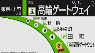【自動放送】山手線 内回り車内放送【高輪ｹﾞｰﾄｳｪｲ開業後】  / [Train Announcement] JR Yamanote Line with Takanawa Gateway sta.