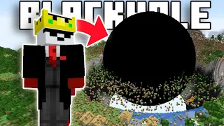Minecraft But A Black Hole Chases Me...