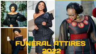 LATEST BLACK AFRICAN ATTIRES | FUNERAL CLOTHING | SIMPLE ANKARA STYLES |