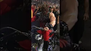 Kane rides off on Undertaker’s motorcycle! 🏍️