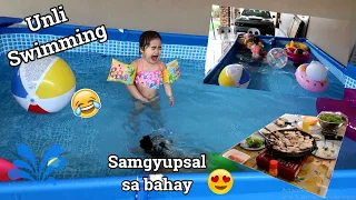 SA BAHAY NA LANG NAG SWIMMING!🤣 AYAW NA NILANG TUMIGIL🤣