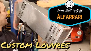 Custom louvres - Ferrari engined Alfa 105 Alfarrari build part 96