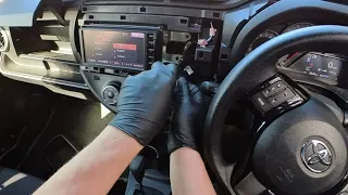 Toyota Vitz 2016 stereo removal