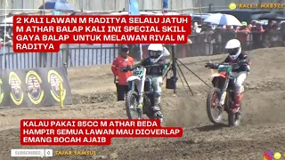 Full race Misi Pembalasan Dendam kepada sang rival M Athar yaitu M Raditya Rebutan point Mx85cc