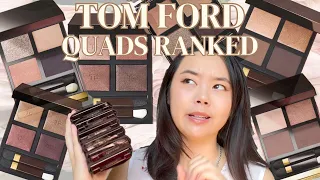 RANKING ALL my TOM FORD Eyeshadow Quads! #tomford